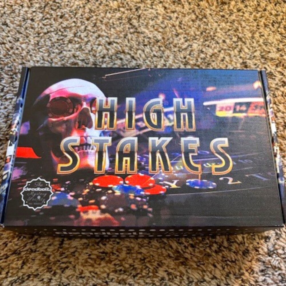 Deadbolt Mystery Society (DMS) Feb 2022 Box: High Stakes